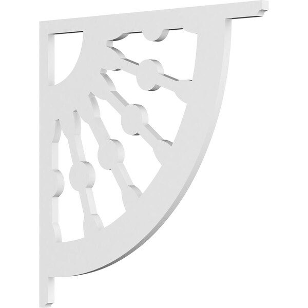 Ekena Millwork Classic Wagon Wheel Architectural Grade PVC Bracket, 5/8"W X 20"D X 20"H BKTP01X20X20CW - main
